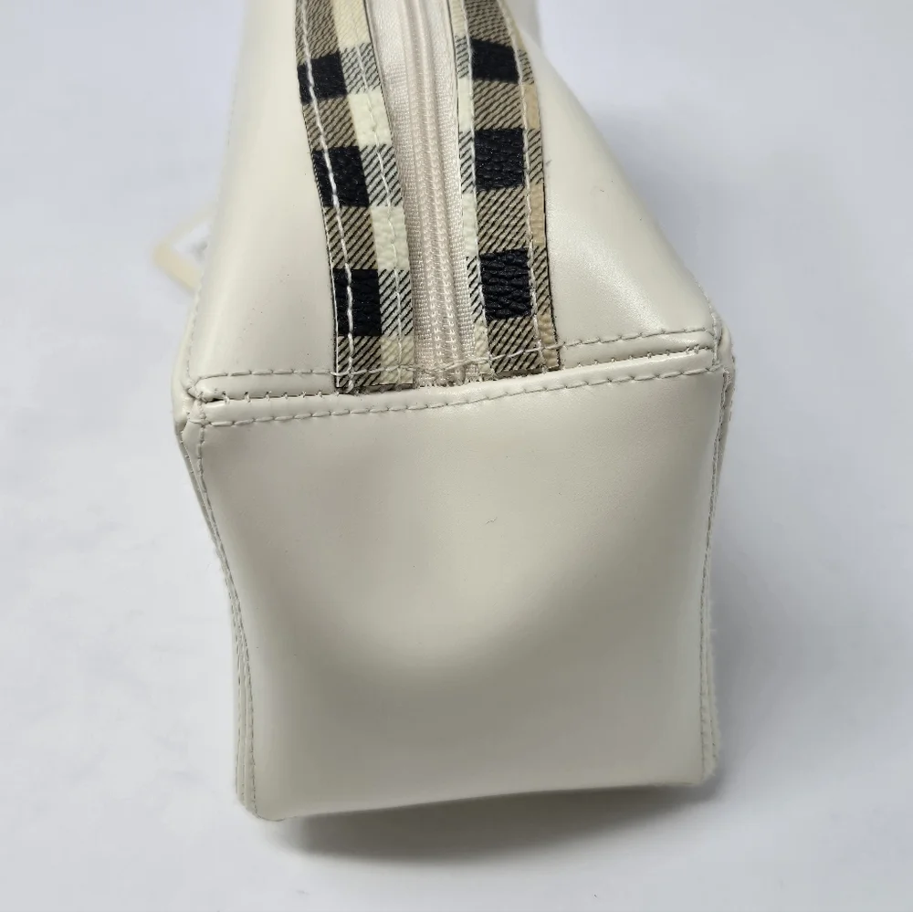 NWT BURBERRY FRAGRANCE TRAVEL POUCH CREAM NOVA CHECK PLAID COSMETIC MAKEUP CASE - Picture 5 of 14